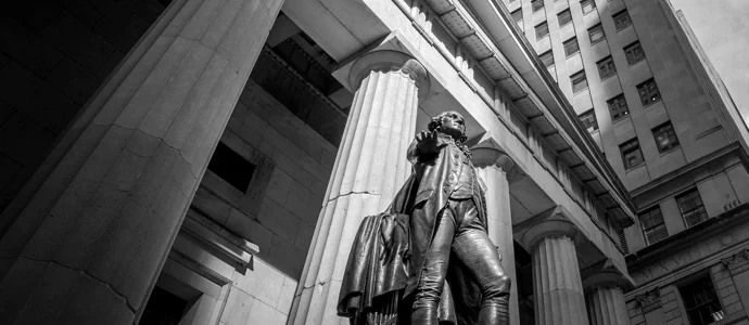Statue of George Washington at Federal Hall